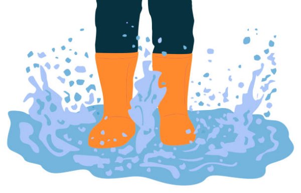 Лужа мультяшная