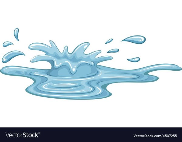 Лужа на прозрачном фоне