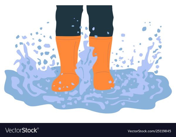 Рисование сапоги в луже