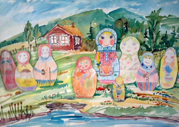 Многоликая Россия плакат