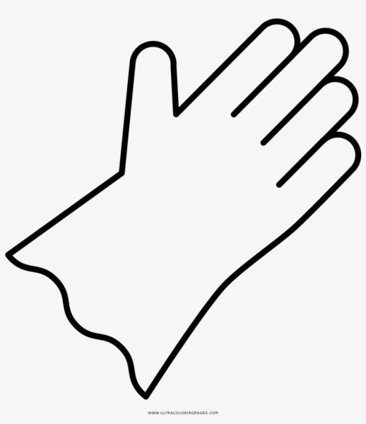 Перчатки раскраска