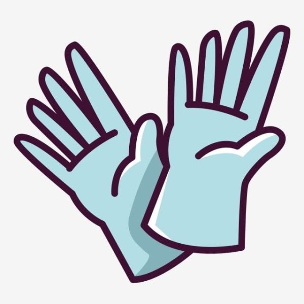 Мультяшная резиновые перчатки