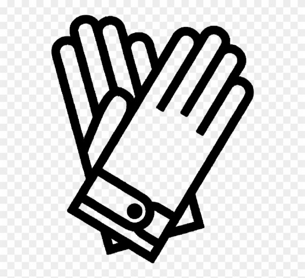 Черно белые перчатки