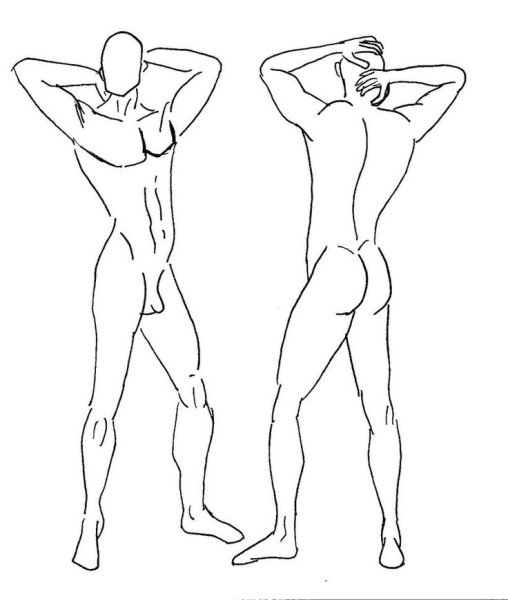 Рисунок человека в полный рост