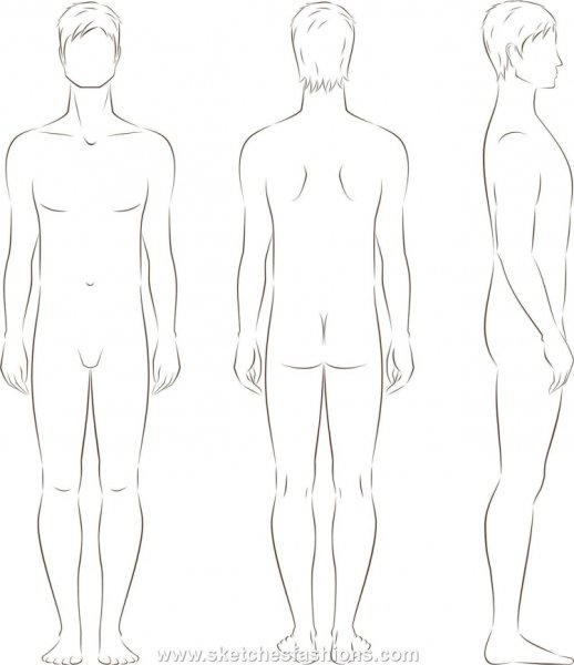 Рисунок человека в полный рост