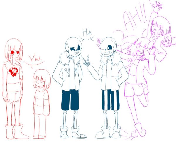 Фриск андертейл для срисовки