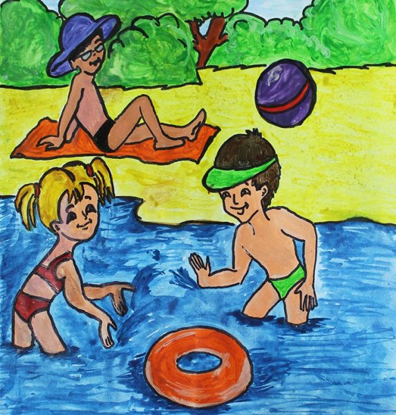 Летние каникулы рисунок