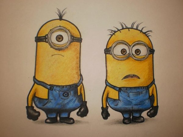 Рисунки для срисовки Миньоны