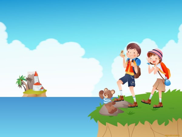 Детский лагерь фон