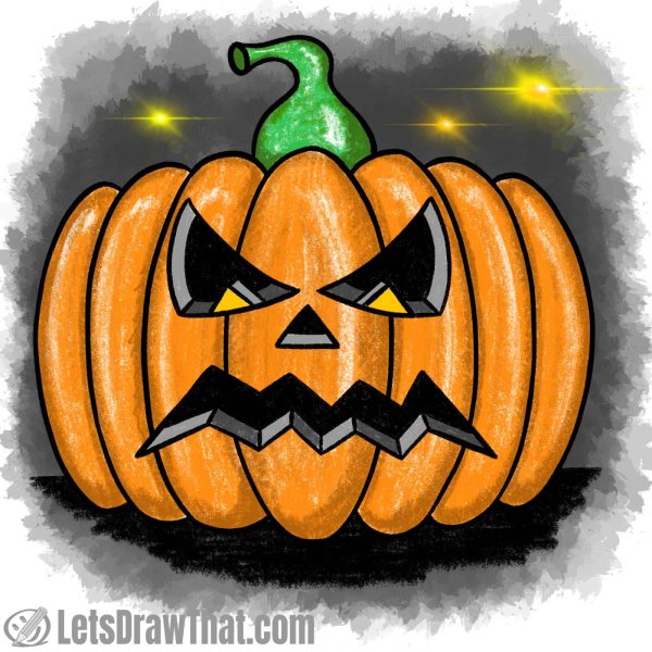 Angry Pumpkin cartoon