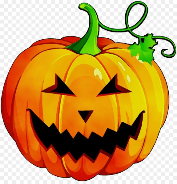 Хэллоуинская тыква мультяшная