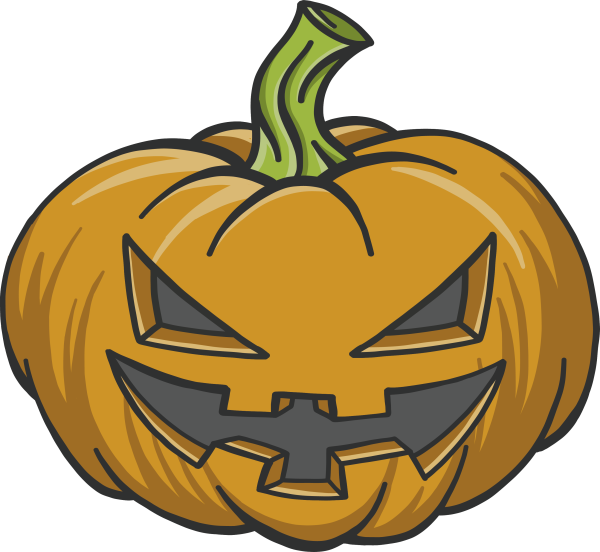 Хеллоуинская тыква злая