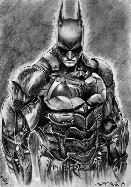 Бэтмена карандашом