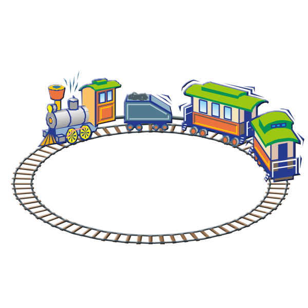 Р суем детскую железную дорогу