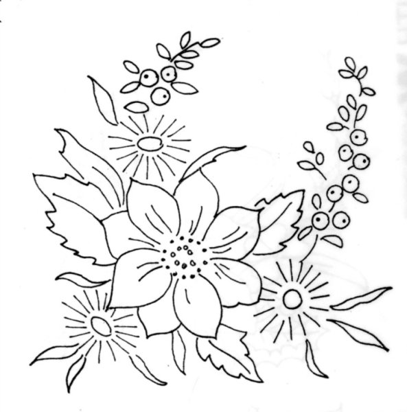 Вышивка гладью схемы