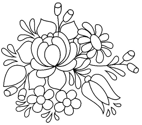 Эскизы цветы для росписи