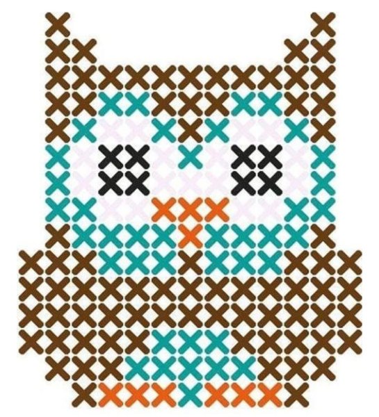 Рисование крестиком по клеточкам