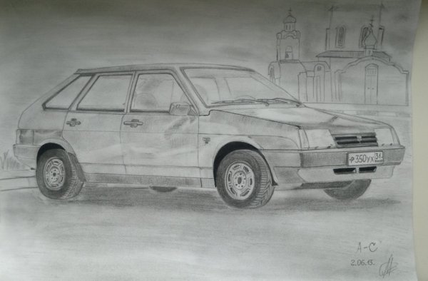 ВАЗ 2109 контур машины