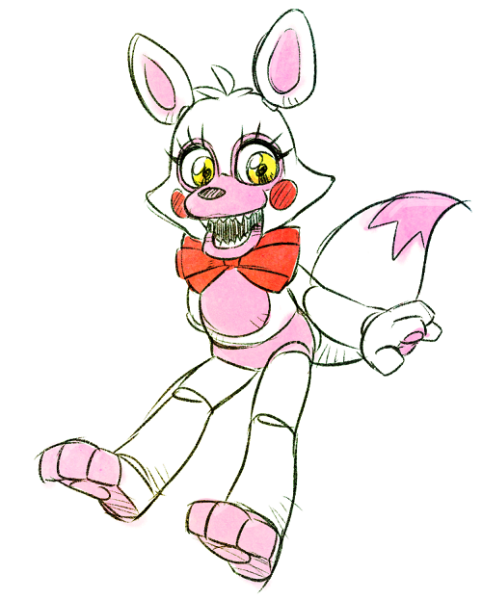 Рисунок ФНАФ фантайм Фокси