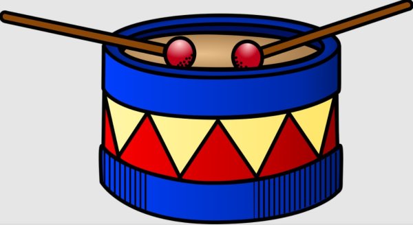 Барабан мультяшный