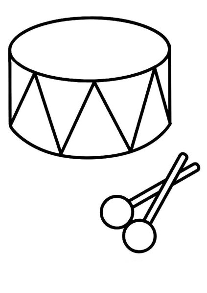 Барабан силуэт