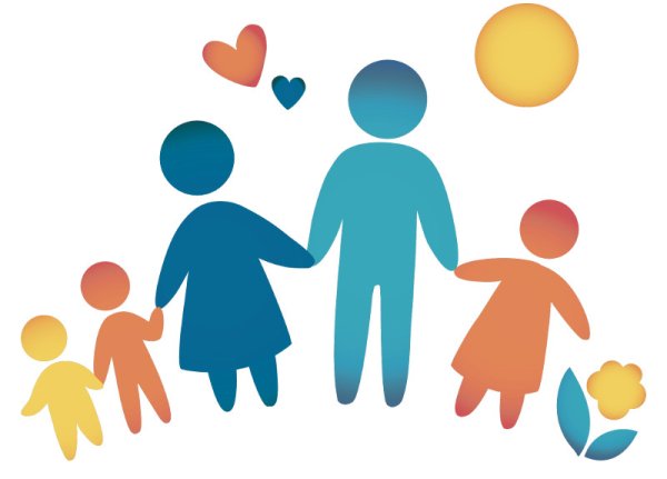 Многодетная семья логотип