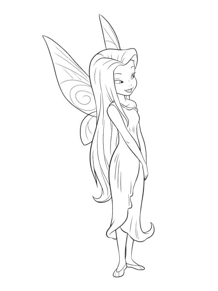 Раскраски феи Динь Динь Серебрянка