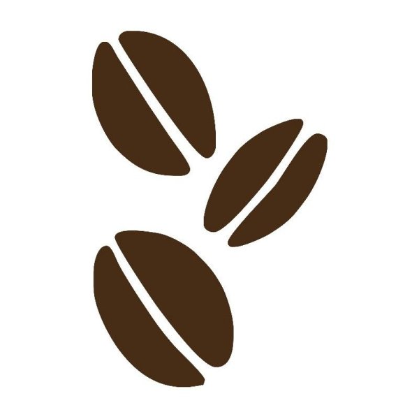 Нарисованные кофейные зерна