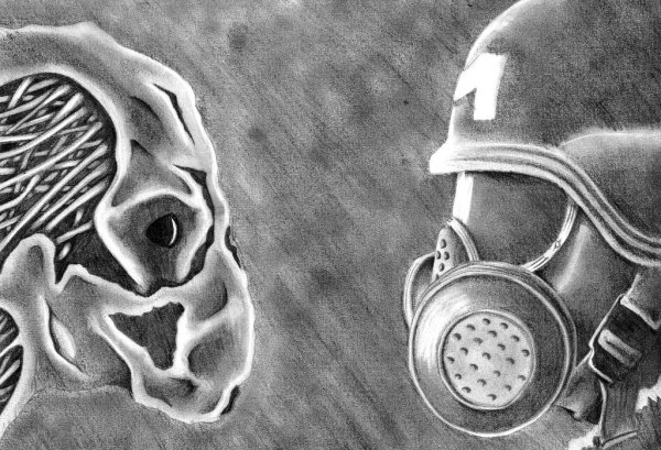 Метро 2033 карандашом