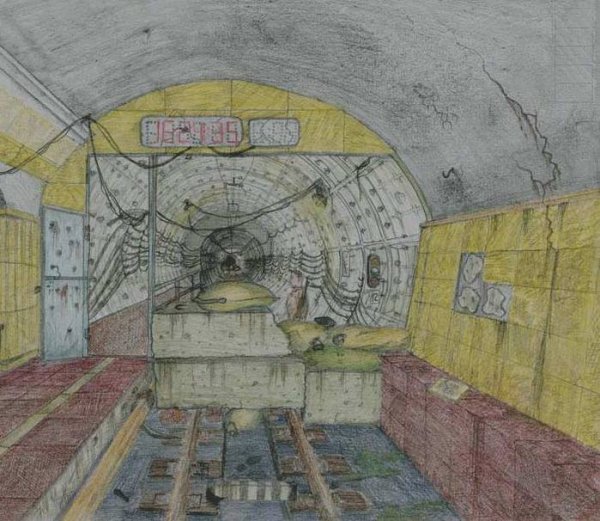 Рисунок на тему метро