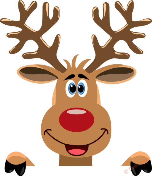 Олень Рудольф мультяшный