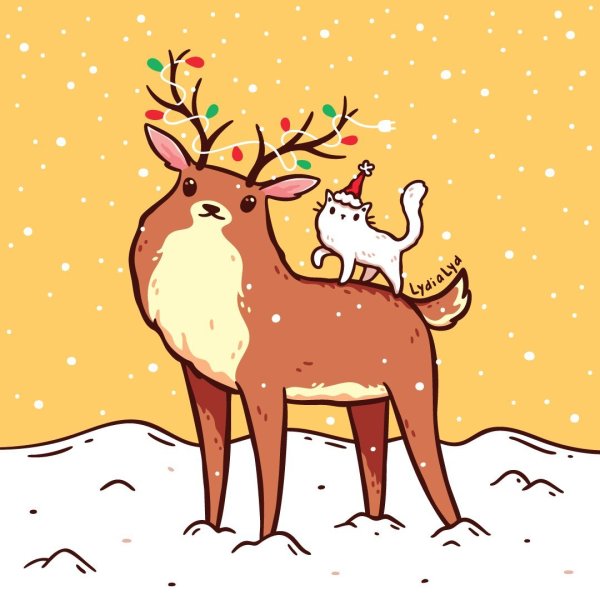 Новогодний олень