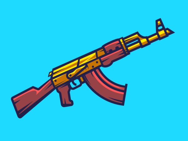 Калашников рисунок