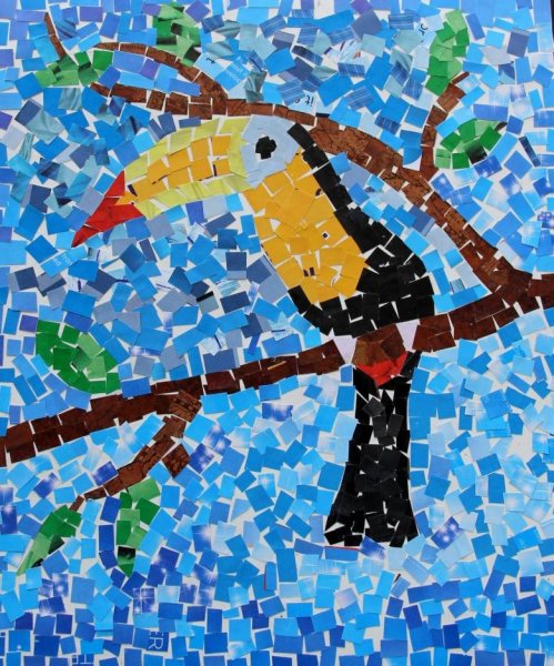 Мозаика Обрывная аппликация