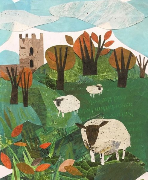 Иллюстрации в технике коллаж