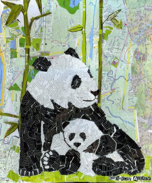 Аппликация из журналов