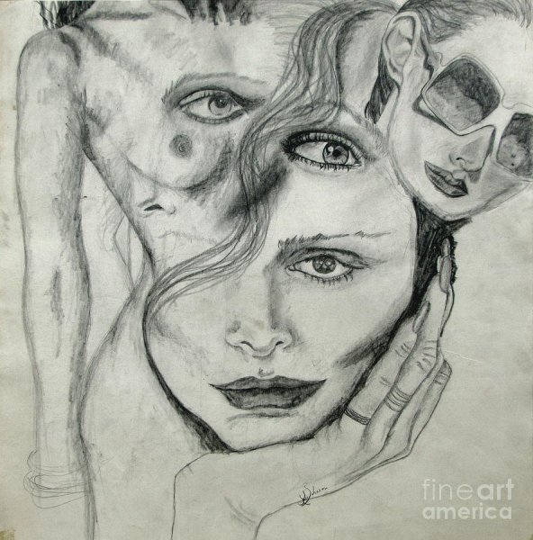 Коллаж карандашом