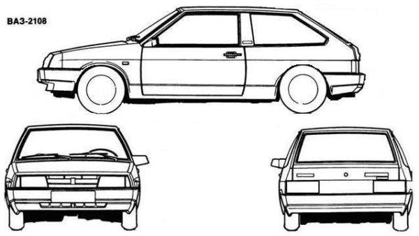 Lada 2108 Blueprint
