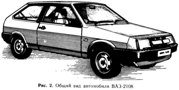 Лада 2108 раскраска спереди