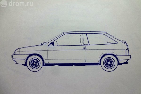 ВАЗ 2108 рисунок сбоку