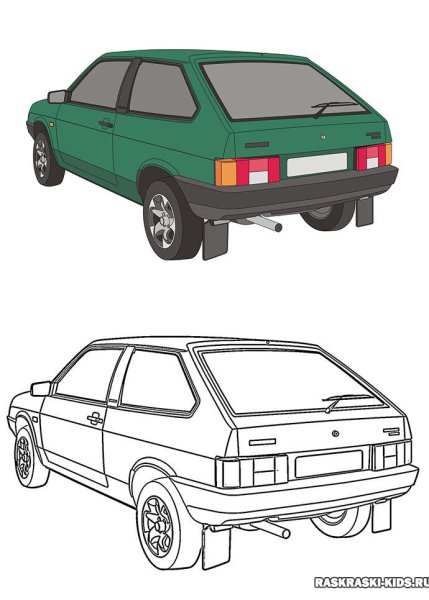 Лада Спутник сбоку спереди