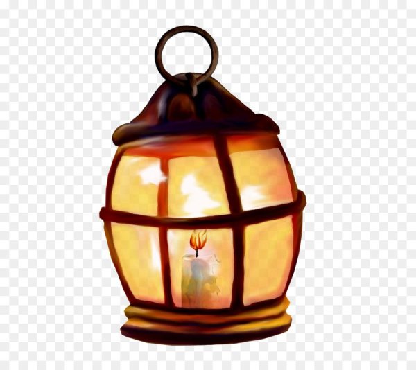 Фонарь на прозрачном фоне