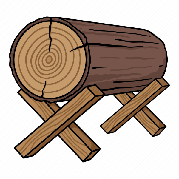 Иконка бревна без фона