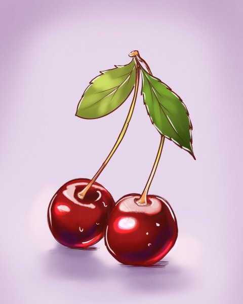 Вишенки мультяшные