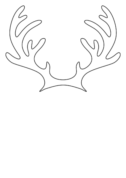 Рога раскраска для детей