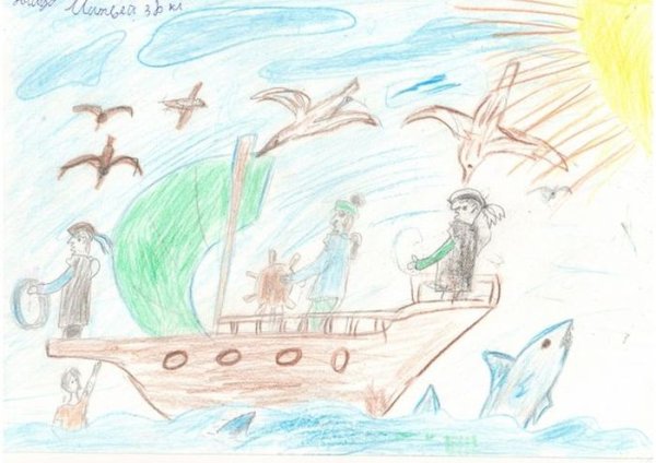 Иллюстрация к рассказу акула