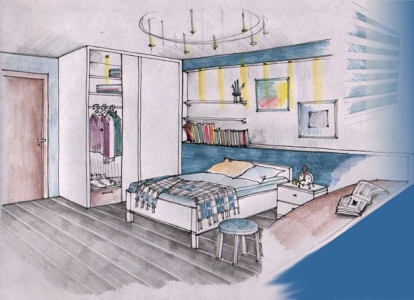 Зарисовка детской комнаты