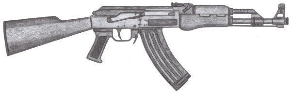 Рисунок автомата АК-47