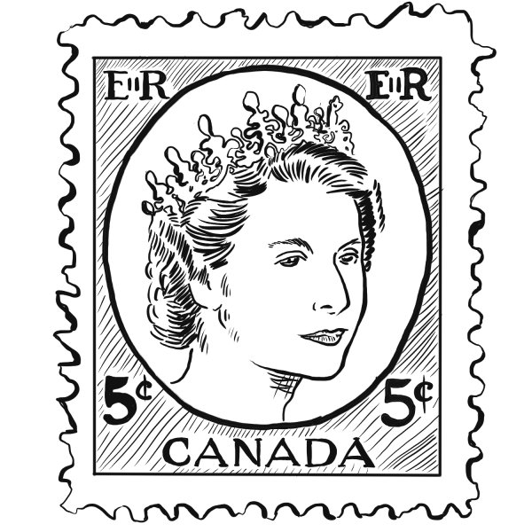 Рисуем марки почтовые