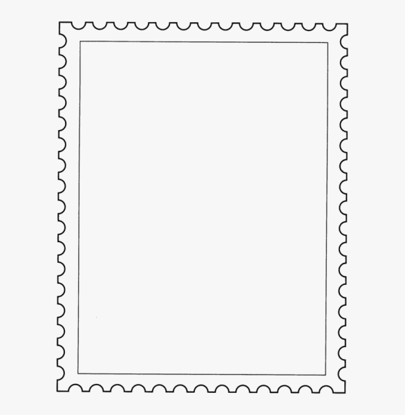 Трафарет почтовой марки